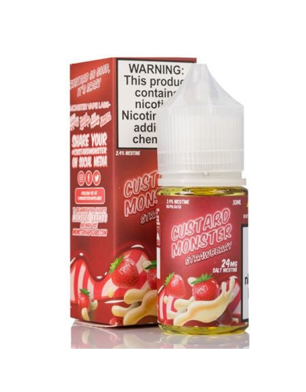 Custard Monster Strawberry Custard Salt 30mL