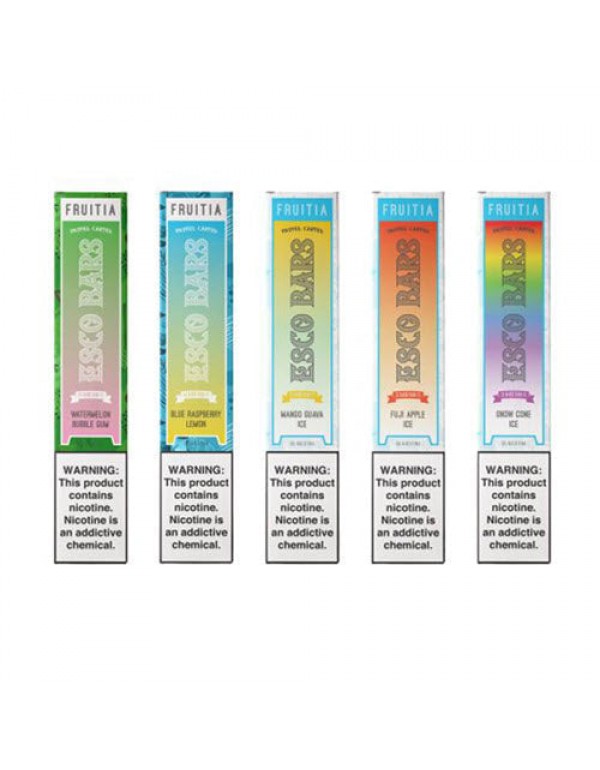 Pastel Cartel FRUITIA Esco Bars MESH Disposable Vape Device - 10PK