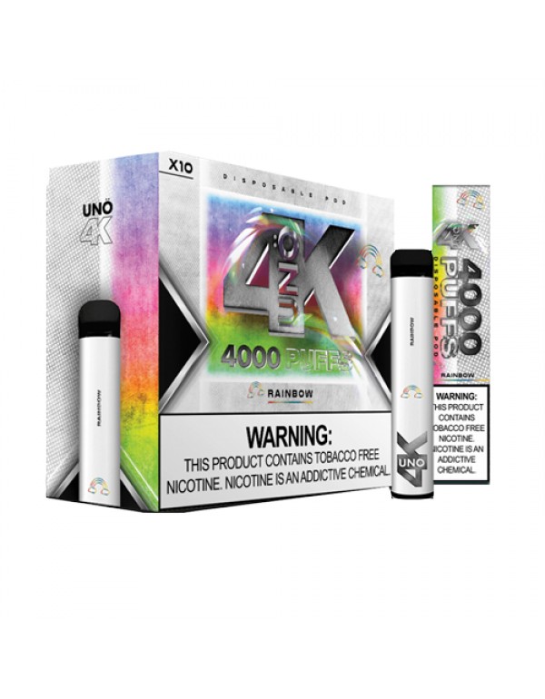 Uno 4K Tobacco Free Disposable Vape Device - 10PK