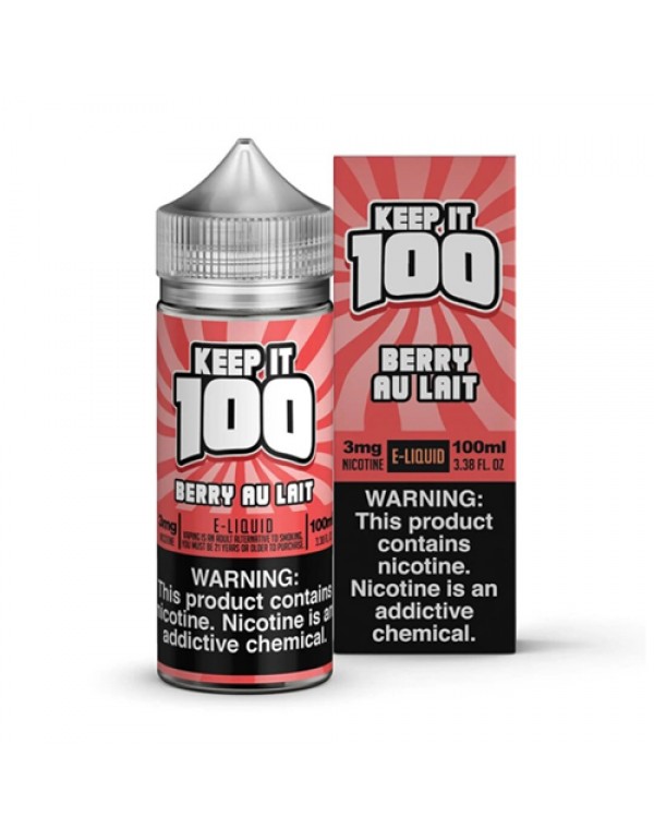 Keep it 100 Berry Au Lait (Strawberry Milk) 100mL