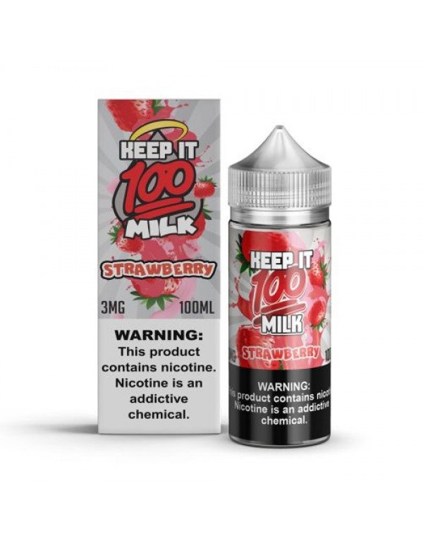 Keep it 100 Berry Au Lait (Strawberry Milk) 100mL