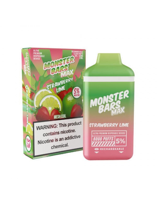 Monster Bars MAX Disposable Vape Device by Jam Monster - 10PK