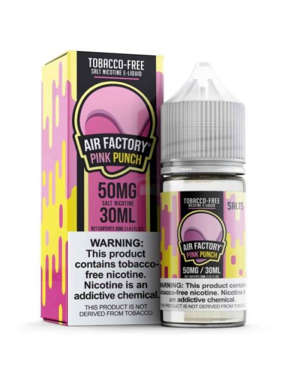 Air Factory Pink Punch Salts Tobacco Free Nicotine...