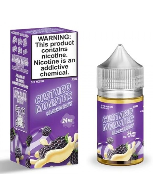 Custard Monster Blackberry Custard Salt 30mL